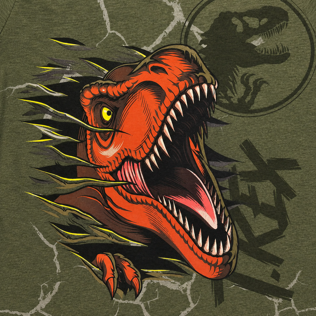 Playera Para Niños Jurassic World Universal Original