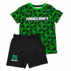 Conjunto Minecraft Para Niños I Short Y Playera