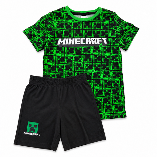 Conjunto Minecraft Para Niños I Short Y Playera