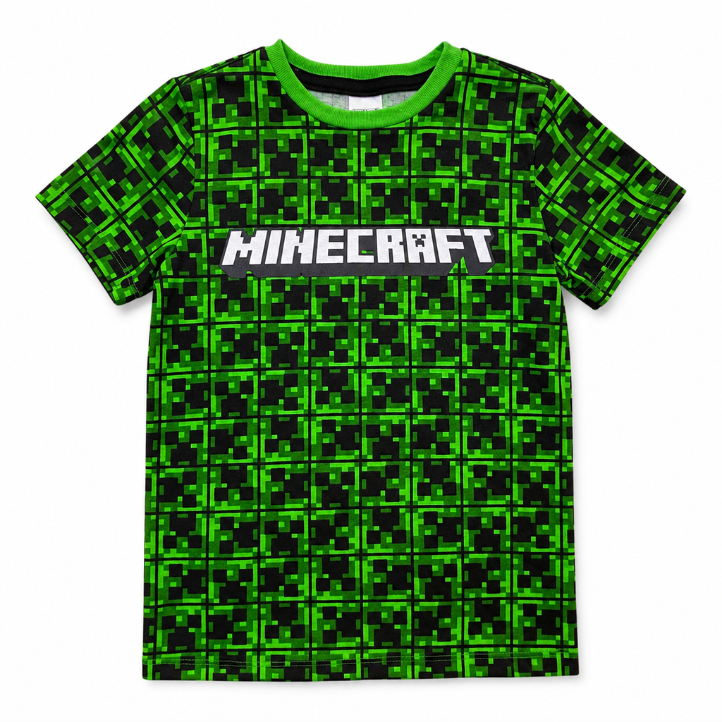 Conjunto Minecraft Para Niños I Short Y Playera