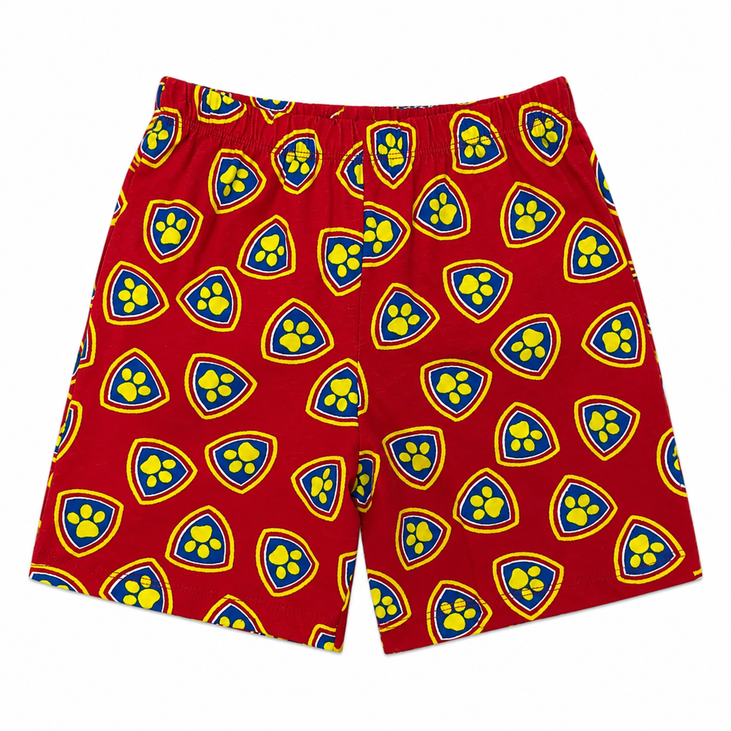 Pijama Para Niños Paw Patrol Conjunto Short Y Playera