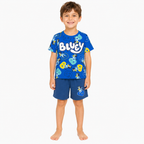 Pijama Bluey Playera Y Short Para Niño