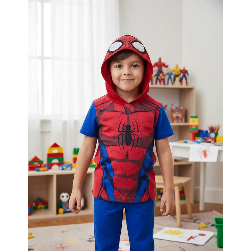 Conjunto Spiderman Tipo Disfraz Niños