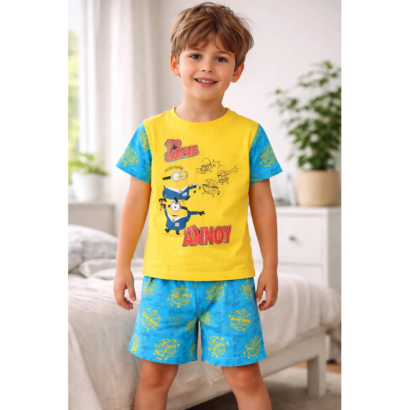 Pijama Minions Mi Villano Favorito niño amarillo conjunto dos piezas