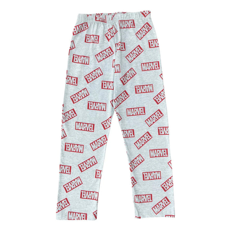 Pijama Spider-Man Marvel niño detalle estampado gris