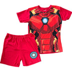 Pijama Iron Man niño armadura roja vista frontal