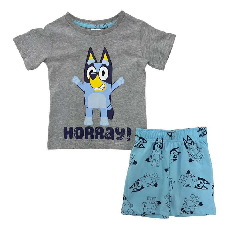 Pijama Bluey Para Bebes I Short Y Playera