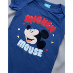Pañalero Mickey Mouse bebé azul vista frontal