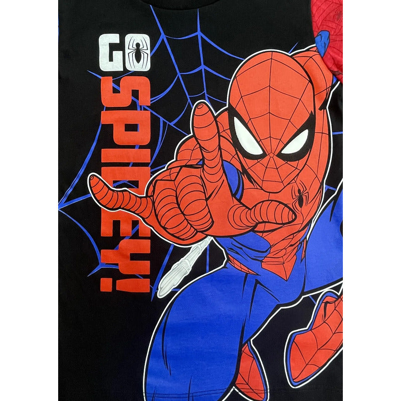 Pijama Hombre Araña Spider-man Marvel Para Niño