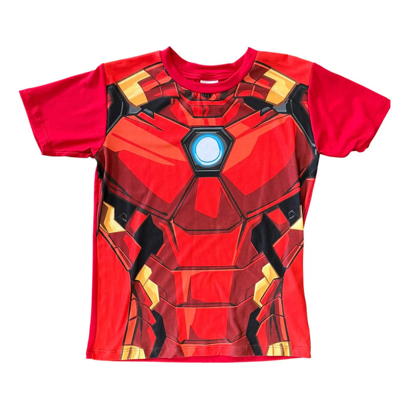 Pijama Iron Man niño conjunto dos piezas rojo