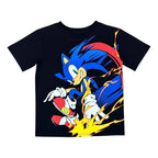 Pijama Sonic niño pantalón negro estampado