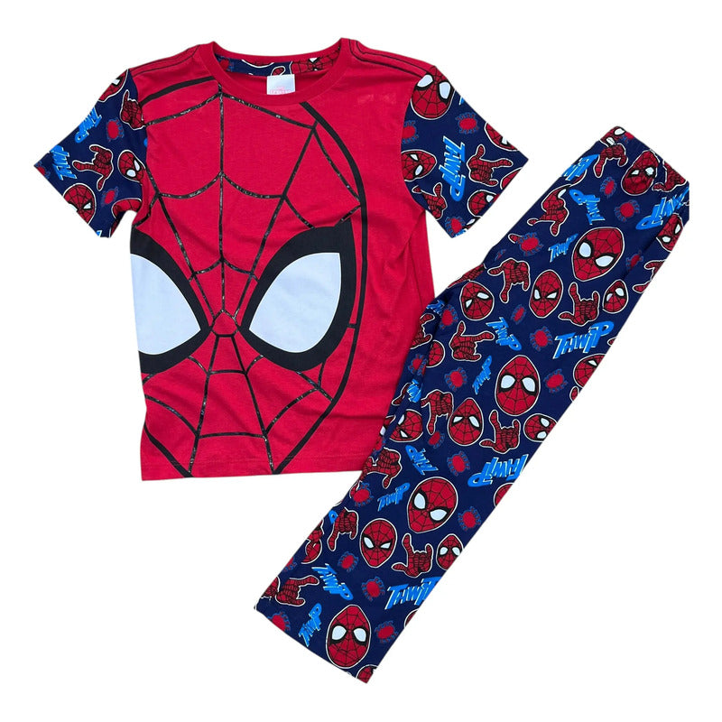 Pijama El Hombre Araña Spider Man Marvel Para Niños