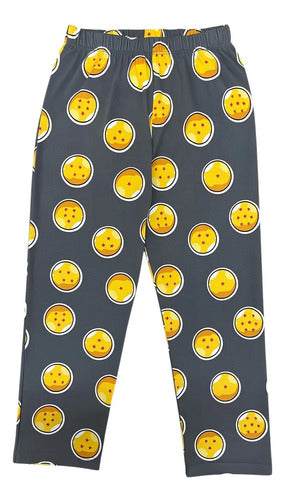 Pijama Dragon Ball Z Niños Set 2 Piezas Original — Naranja