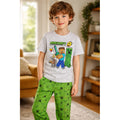 Pijama Minecraft niño gris conjunto dos piezas