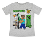 Pijama Minecraft Pantalón Y Playera Para Niños Gris Minecraft 12