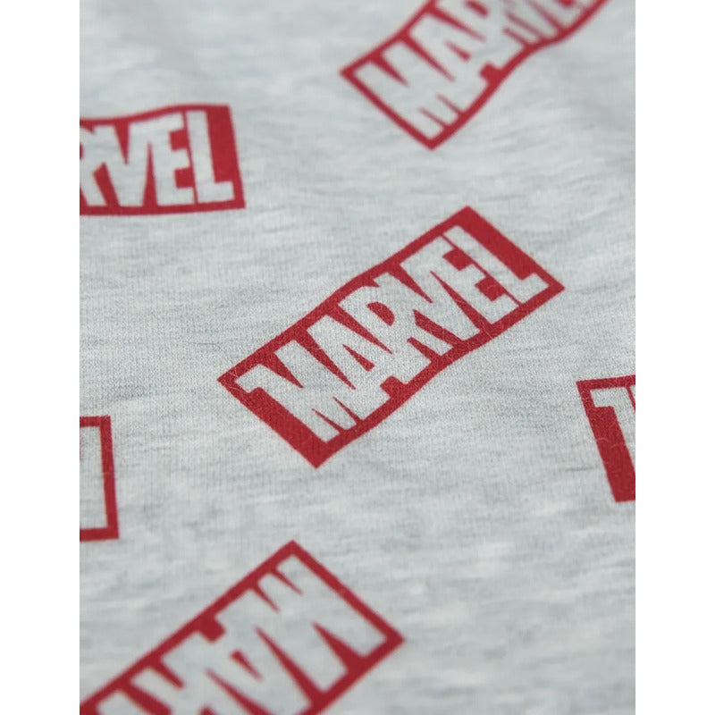 Pijama Marvel Spider-Man Para Niños Gris Liso