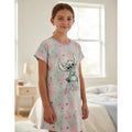 Camisón Stitch Disney niña rosa azul vista frontal