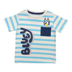 Conjunto Bluey bebé short azul estampado