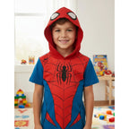 Playera Spider-man Tipo Disfraz Armadura Marvel Para Niños