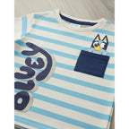 Conjunto Bluey bebé vista frontal azul