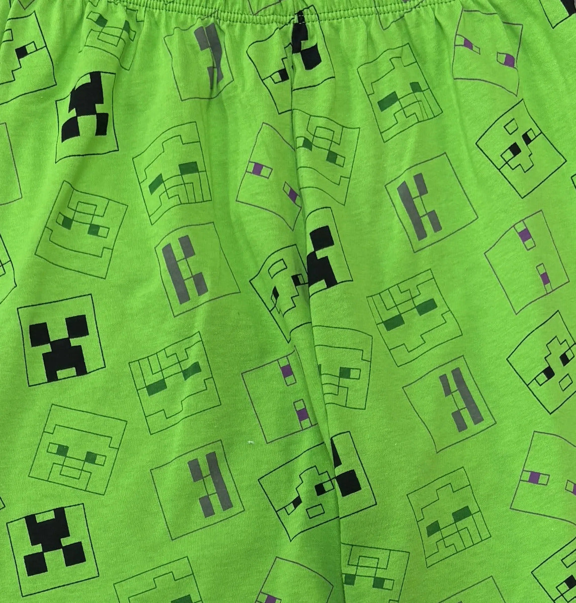 Pijama Minecraft Pantalón Y Playera Para Niños Gris Minecraft 12