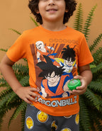 Pijama Dragon Ball Z Niños Set 2 Piezas Original — Naranja