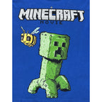 Pijama Minecraft Movie niño vista frontal azul
