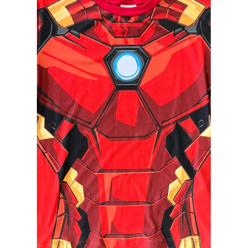 Pijama Iron Man niño detalle estampado armadura
