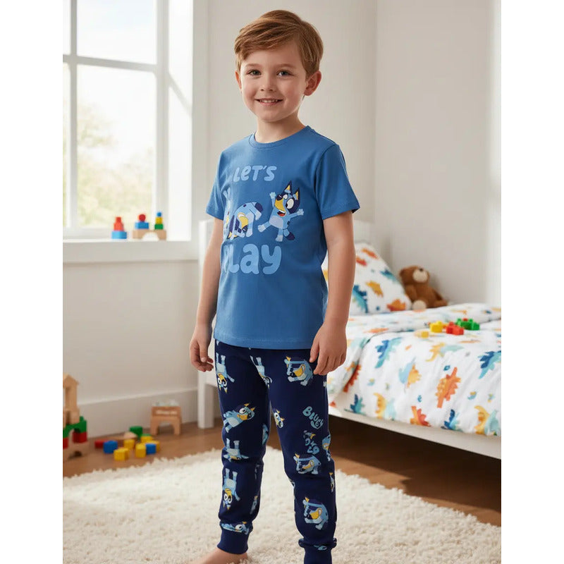 Pijama Bluey variante azul marino