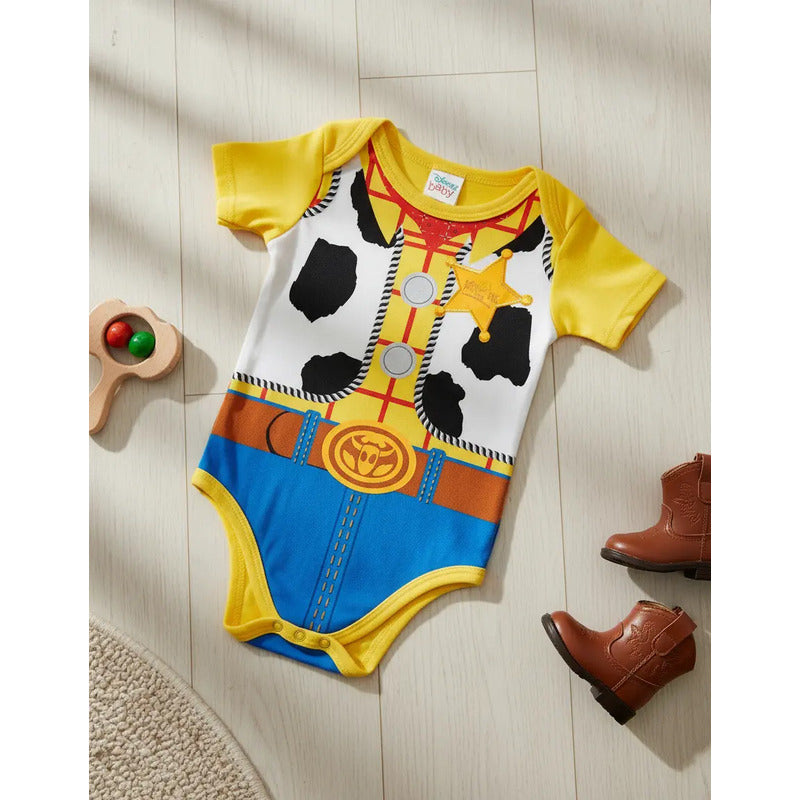 Pañalero Woody Toy Story bebé amarillo estampado
