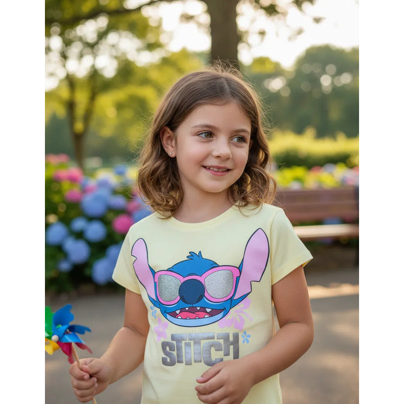 Playera De Stitch | Moda Para Niñas