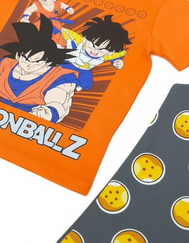 Pijama Dragon Ball Z Niños Set 2 Piezas Original — Naranja