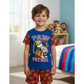 Pijama Paw Patrol niño short y playera azul conjunto