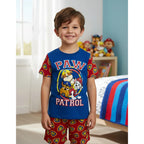 Pijama Paw Patrol niño short y playera azul conjunto