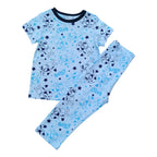 Pijama Bluey bebé playera manga corta azul