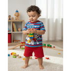 Pijama Paw Patrol bebé niño rojo short y playera