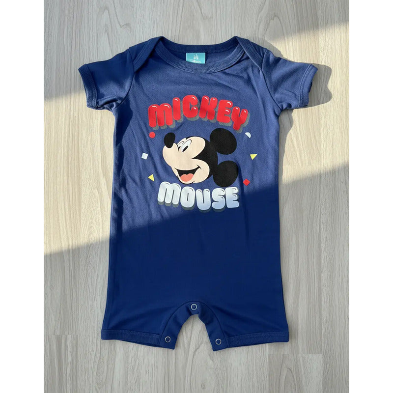 Pañalero Mickey Mouse Disney bebé azul tipo disfraz