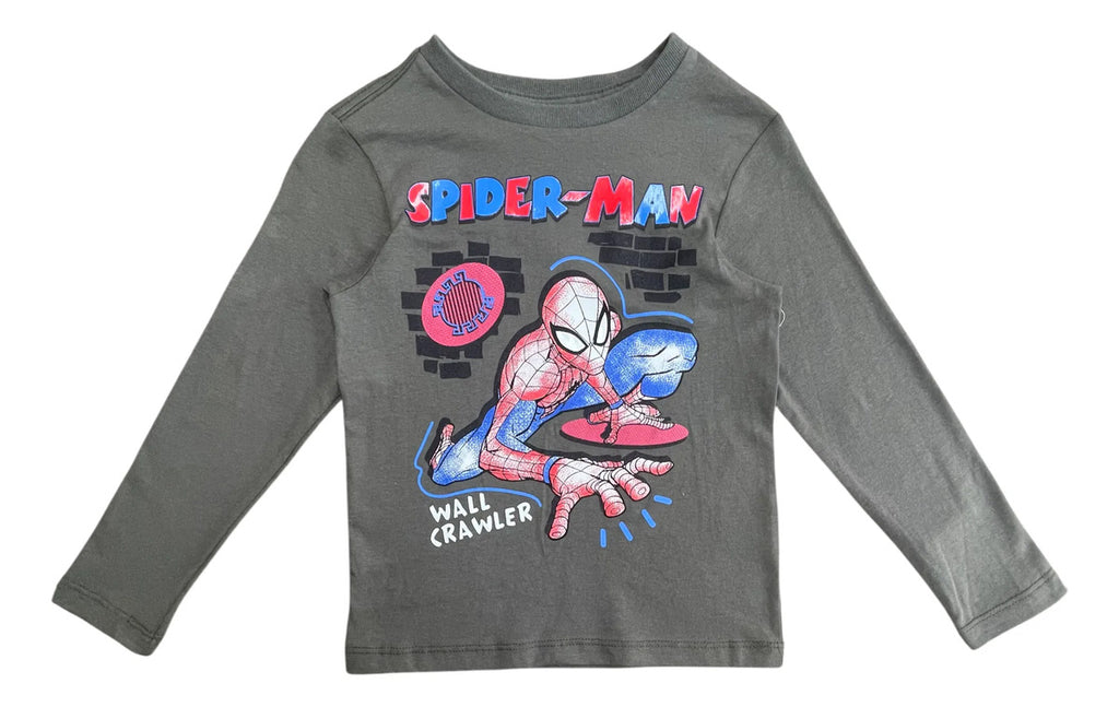 Playera Manga Larga Spider-man Para Niños
