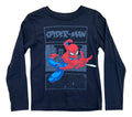 Playera Manga Larga Spider-Man para Niño — Negro y Azul