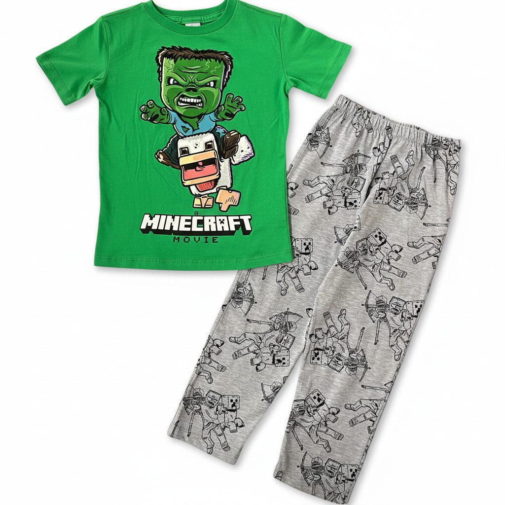 Pijama Minecraft Movie Para Niños