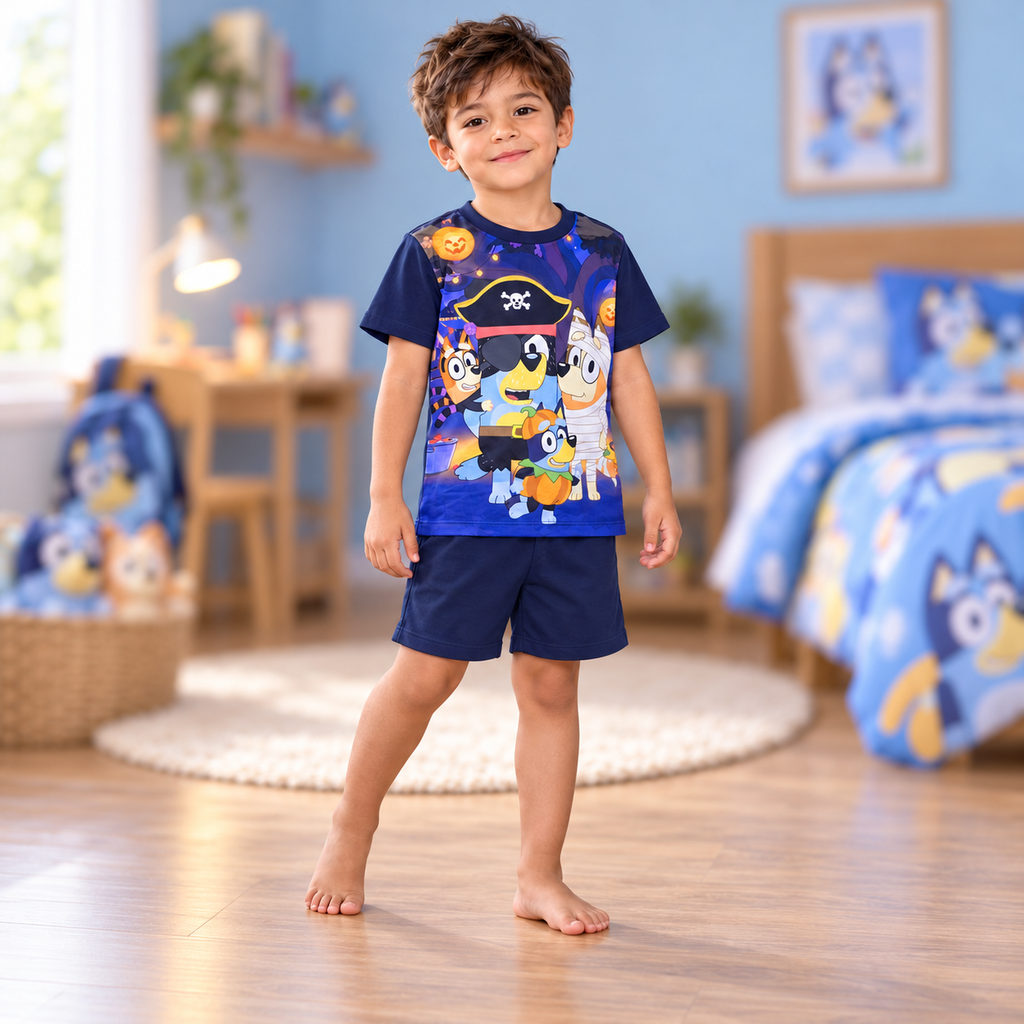 Pijama Short y Playera Bluey para Niño — Pirata — 01-portada
