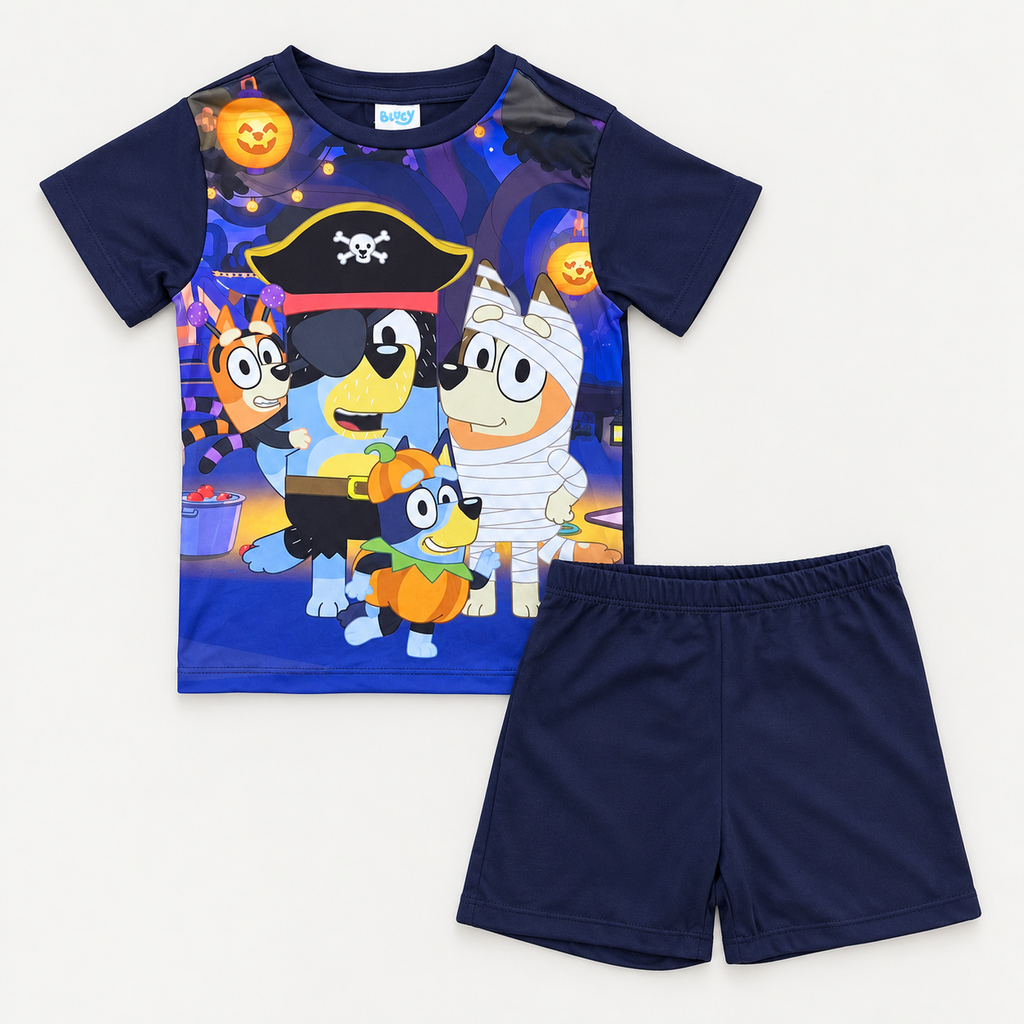Pijama Short y Playera Bluey para Niño — Pirata — 03-conjunto