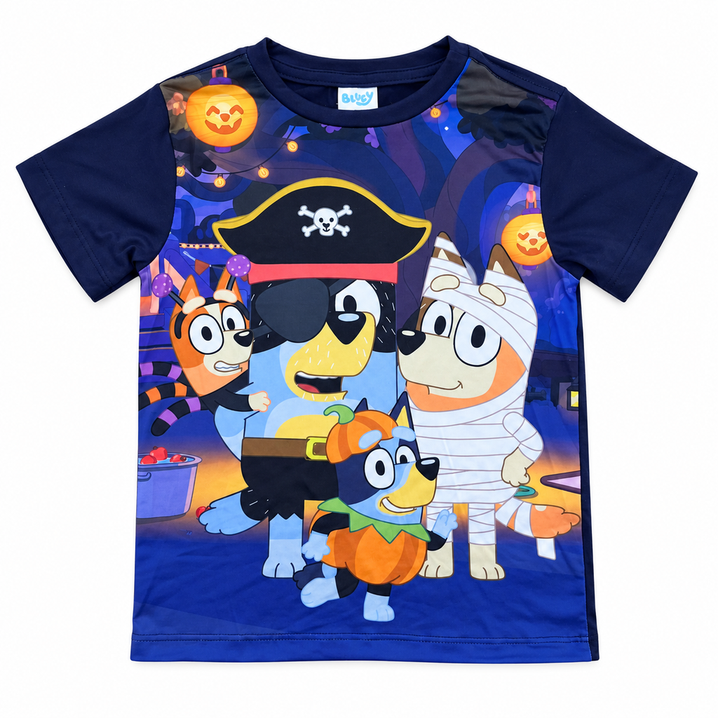 Pijama Short y Playera Bluey para Niño — Pirata — 04-playera