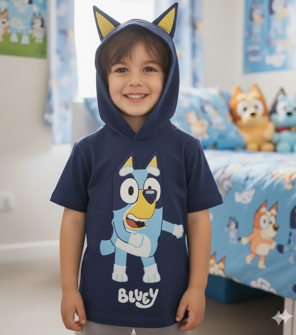 Playera de Bluey Tipo Disfraz Para Niños