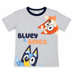 Pijama Bluey y Bingo gris y azul marino — 4-flat-lay-playera
