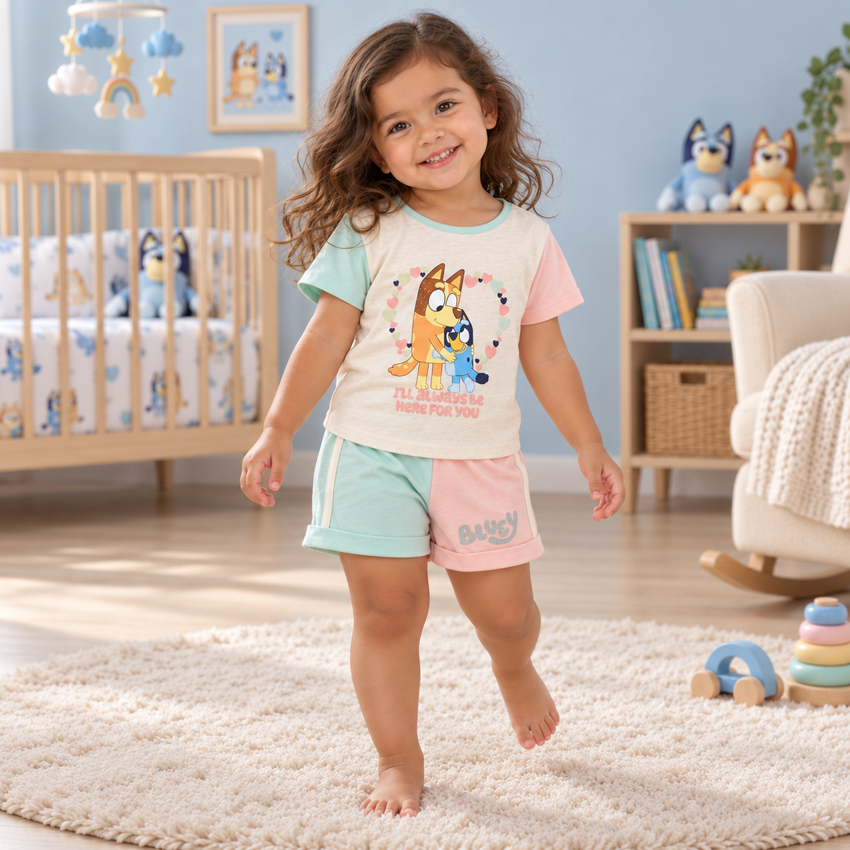 Pijama Bluey para bebé: presentación del conjunto
