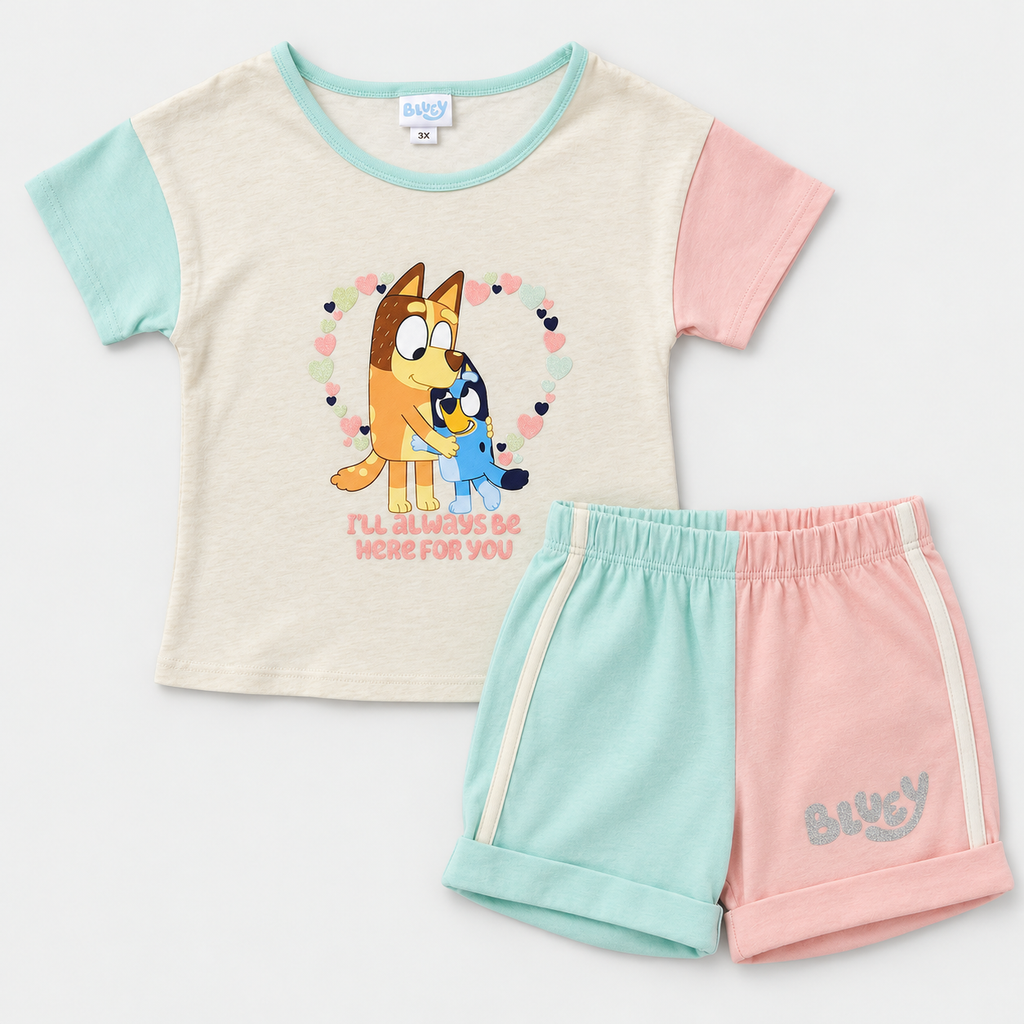 Pijama Bluey para bebé: short y playera